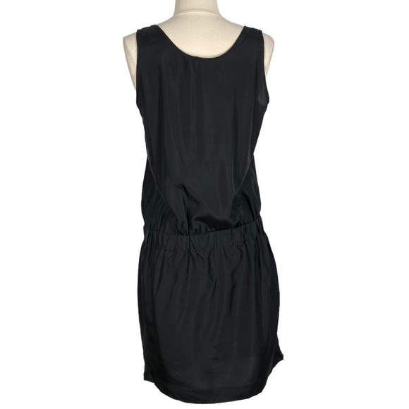 COS Black Silk Drop Waist Dress - Picture 3 of 8